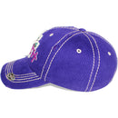 4350 DISTRICT : T13 | Free Spirit Front-raised Verbiage Design Vintage Baseball Cap