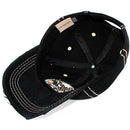 4350 DISTRICT : T13 | Good Vibes Only Front-raised Verbiage Design Vintage Baseball Cap