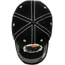 4350 DISTRICT : T13 | Good Vibes Only Front-raised Verbiage Design Vintage Baseball Cap