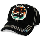 4350 DISTRICT : T13 | Good Vibes Only Front-raised Verbiage Design Vintage Baseball Cap