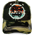 4350 DISTRICT : T13 | Good Vibes Only Front-raised Verbiage Design Vintage Baseball Cap