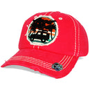 4350 DISTRICT : T13 | Good Vibes Only Front-raised Verbiage Design Vintage Baseball Cap