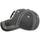 4350 DISTRICT : T13 | Good Vibes Only Front-raised Verbiage Design Vintage Baseball Cap