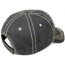 4350 DISTRICT : T13 | Good Vibes Only Front-raised Verbiage Design Vintage Baseball Cap