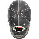 4350 DISTRICT : T13 | Good Vibes Only Front-raised Verbiage Design Vintage Baseball Cap