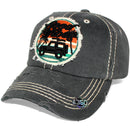 4350 DISTRICT : T13 | Good Vibes Only Front-raised Verbiage Design Vintage Baseball Cap