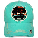 4350 DISTRICT : T13 | Good Vibes Only Front-raised Verbiage Design Vintage Baseball Cap