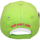 4350 DISTRICT : T13 | Boat Hair Don't Care Verbiage Design with Oxford Fabric Patch Design Vintage Baseball Cap