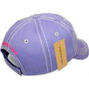 4350 DISTRICT : T13 | Boat Hair Don't Care Verbiage Design with Oxford Fabric Patch Design Vintage Baseball Cap