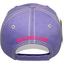 4350 DISTRICT : T13 | Boat Hair Don't Care Verbiage Design with Oxford Fabric Patch Design Vintage Baseball Cap