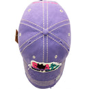 4350 DISTRICT : T13 | Boat Hair Don't Care Verbiage Design with Oxford Fabric Patch Design Vintage Baseball Cap