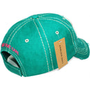 4350 DISTRICT : T13 | Boat Hair Don't Care Verbiage Design with Oxford Fabric Patch Design Vintage Baseball Cap