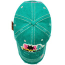 4350 DISTRICT : T13 | Boat Hair Don't Care Verbiage Design with Oxford Fabric Patch Design Vintage Baseball Cap