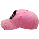 4350 DISTRICT : T13 | Heifer Embossed Verbiage Embroidery with Cute Heifer Embroidery Design Vintage Baseball Cap