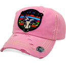 4350 DISTRICT : T13 | Heifer Embossed Verbiage Embroidery with Cute Heifer Embroidery Design Vintage Baseball Cap