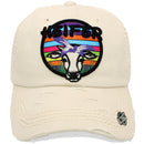 4350 DISTRICT : T13 | Heifer Embossed Verbiage Embroidery with Cute Heifer Embroidery Design Vintage Baseball Cap