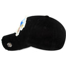 4350 DISTRICT : T13 | Hippie Soul Front-raised Verbiage & Blessed Feathers Embroidery Design Vintage Baseball Cap