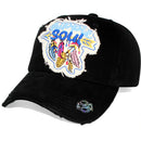 4350 DISTRICT : T13 | Hippie Soul Front-raised Verbiage & Blessed Feathers Embroidery Design Vintage Baseball Cap