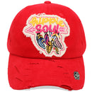 4350 DISTRICT : T13 | Hippie Soul Front-raised Verbiage & Blessed Feathers Embroidery Design Vintage Baseball Cap