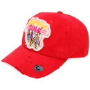 4350 DISTRICT : T13 | Hippie Soul Front-raised Verbiage & Blessed Feathers Embroidery Design Vintage Baseball Cap