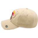 4350 DISTRICT : T13 | Hippie Soul Front-raised Verbiage & Blessed Feathers Embroidery Design Vintage Baseball Cap