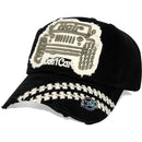 4350 DISTRICT : T13 | Hair Don't Care Bump Patch Design Vintage Baseball Cap
