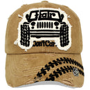 4350 DISTRICT : T13 | Hair Don't Care Bump Patch Design Vintage Baseball Cap