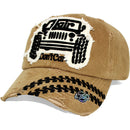 4350 DISTRICT : T13 | Hair Don't Care Bump Patch Design Vintage Baseball Cap