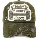 4350 DISTRICT : T13 | Hair Don't Care Bump Patch Design Vintage Baseball Cap