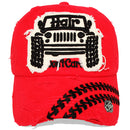 4350 DISTRICT : T13 | Hair Don't Care Bump Patch Design Vintage Baseball Cap