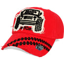 4350 DISTRICT : T13 | Hair Don't Care Bump Patch Design Vintage Baseball Cap