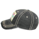 4350 DISTRICT : T13 | Peace, Love, Farm Life Front-raised Verbiage Design Vintage Baseball Cap