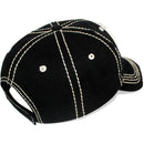 4350 DISTRICT : T13 | MAMA Embossed Verbiage with Flower Embroidery with Oxford Patch Design Vintage Baseball Cap