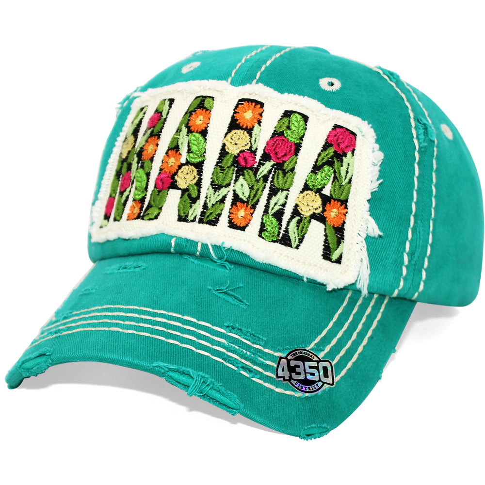 4350 DISTRICT : T13 | MAMA Embossed Verbiage with Flower