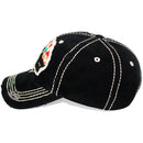 4350 DISTRICT : T13 | Farm Mama Front-raised Verbiage with Happy Farm Life Embroidery with Oxford Patch Design Vintage Baseball Cap