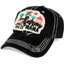 4350 DISTRICT : T13 | Farm Mama Front-raised Verbiage with Happy Farm Life Embroidery with Oxford Patch Design Vintage Baseball Cap