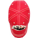 4350 DISTRICT : T13 | Farm Mama Front-raised Verbiage with Happy Farm Life Embroidery with Oxford Patch Design Vintage Baseball Cap