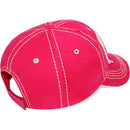 4350 DISTRICT : T13 | HOPE Front-raised Hope with Breast Cancel Awareness Pink Ribbon Design Vintage Baseball Cap