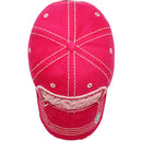 4350 DISTRICT : T13 | HOPE Front-raised Hope with Breast Cancel Awareness Pink Ribbon Design Vintage Baseball Cap