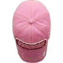 4350 DISTRICT : T13 | HOPE Front-raised Hope with Breast Cancel Awareness Pink Ribbon Design Vintage Baseball Cap