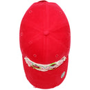 4350 DISTRICT : T13 | Summer Front-raised Verbiage with Watermelon Embroidery Design Vintage Baseball Cap