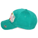 4350 DISTRICT : T13 | Summer Front-raised Verbiage with Watermelon Embroidery Design Vintage Baseball Cap