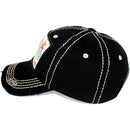 4350 DISTRICT : T13 | Peace, Love, Farm Life Front-raised Verbiage Design Vintage Baseball Cap