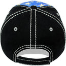 4350 DISTRICT : T13 | WILD AND FREE Front-raised Verbiage with Vintage USA Flag Sublimation Design Vintage Baseball Cap