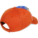 4350 DISTRICT : T13 | WILD AND FREE Front-raised Verbiage with Vintage USA Flag Sublimation Design Vintage Baseball Cap