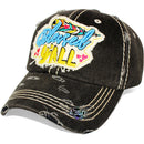 4350 DISTRICT : T13 | Blessed Y'all Verbiage Design with Oxford Fabric Patch Design Vintage Baseball Cap