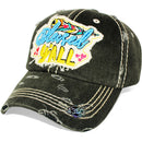 4350 DISTRICT : T13 | Blessed Y'all Verbiage Design with Oxford Fabric Patch Design Vintage Baseball Cap