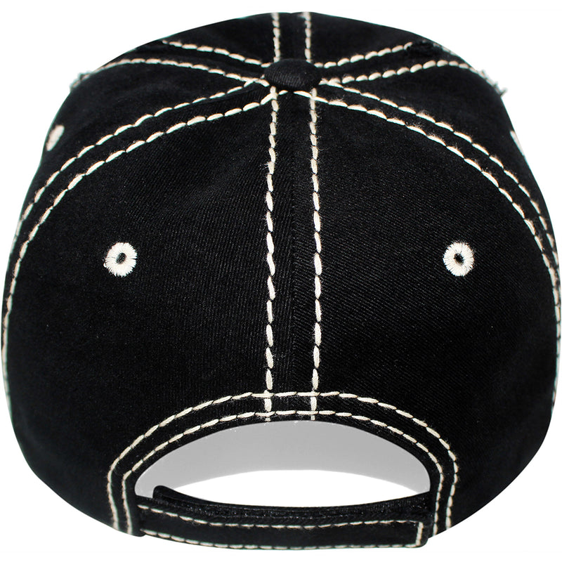 4350 DISTRICT : T13 | Hey Y'all Front-raised Verbiage Design Vintage Baseball Cap