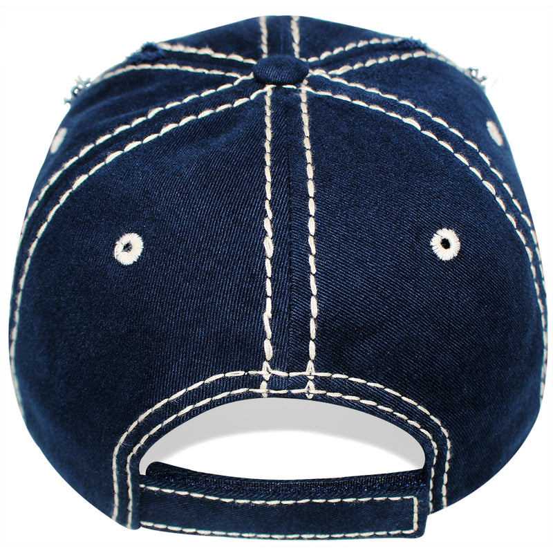 4350 DISTRICT : T13 | Hey Y'all Front-raised Verbiage Design Vintage Baseball Cap