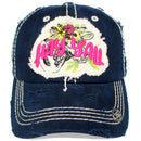 4350 DISTRICT : T13 | Hey Y'all Front-raised Verbiage Design Vintage Baseball Cap